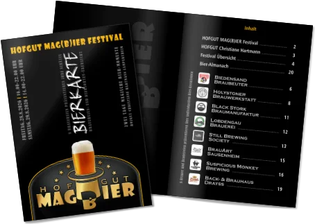 HOFGUT MAG(B)IER Festival Bierkarte